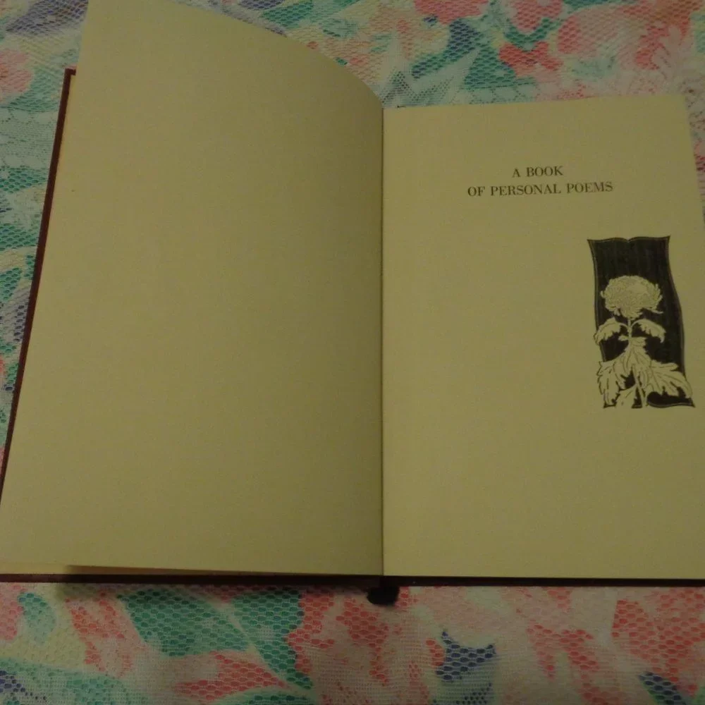 1937 A BOOK OF PERSONAL POEMS COMPILED BY WILLIAM R. BOWLIN